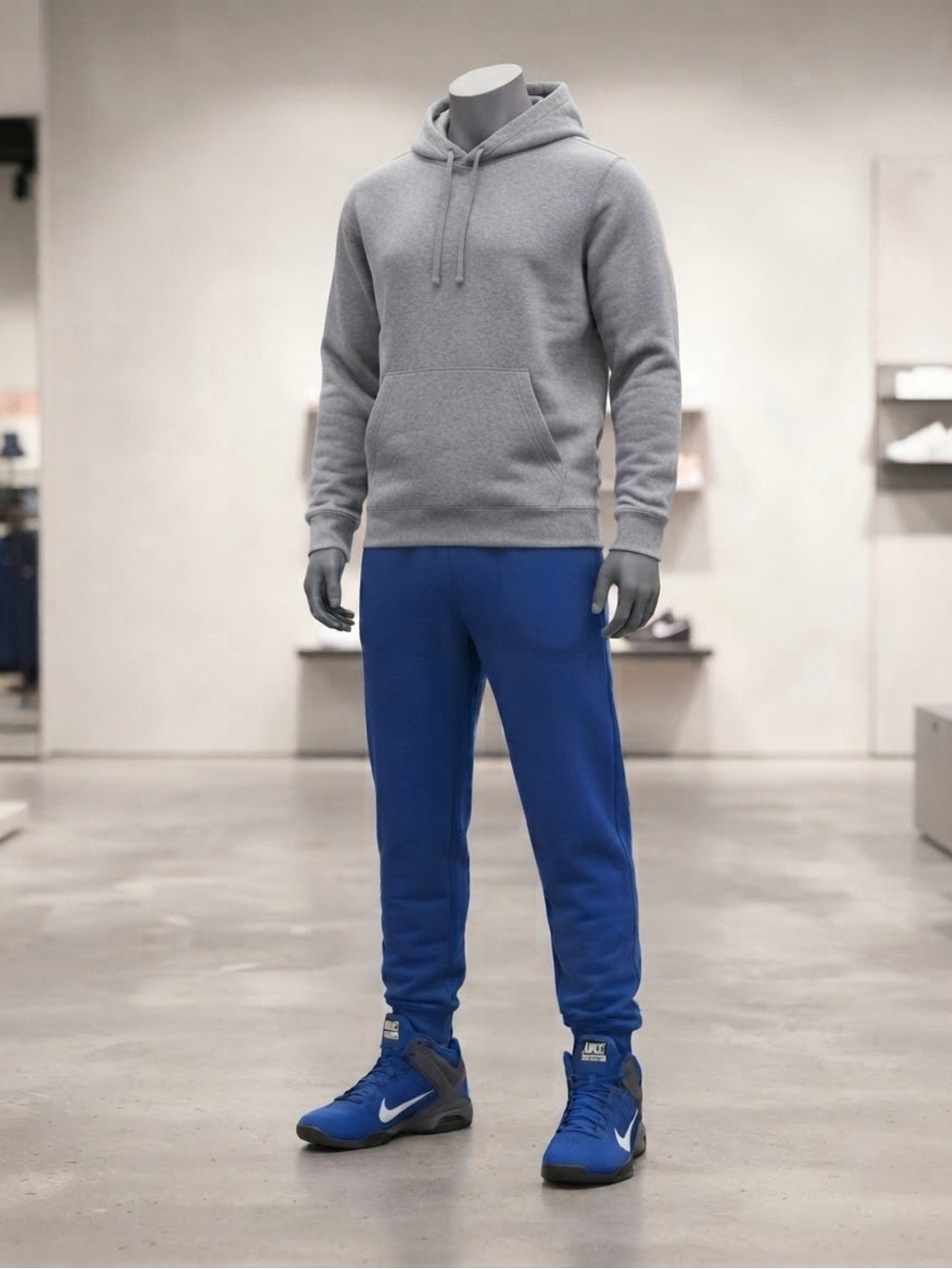 Nike Men’s Blue Athletic Basketball Sneakers